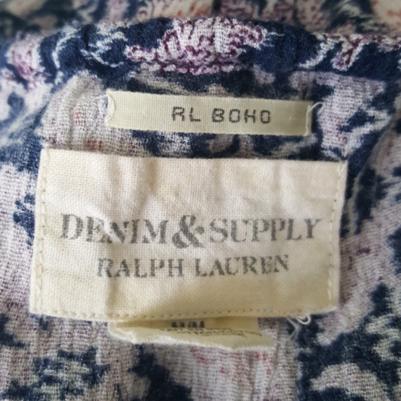 Ralph Lauren Denim supply boho blouse.. - Picture 7 of 7